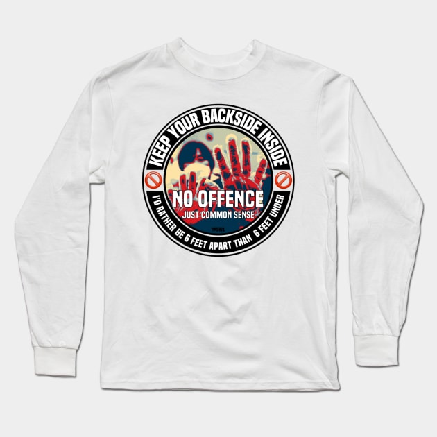 Social Distancing Long Sleeve T-Shirt by FirstTees